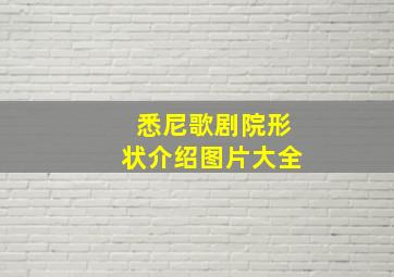 悉尼歌剧院形状介绍图片大全