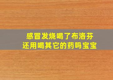 感冒发烧喝了布洛芬还用喝其它的药吗宝宝