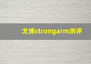 戈博strongarm测评