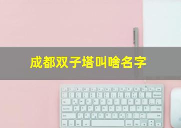 成都双子塔叫啥名字