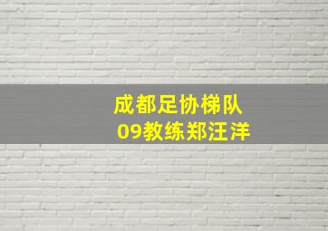 成都足协梯队09教练郑汪洋