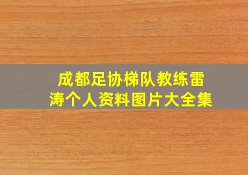 成都足协梯队教练雷涛个人资料图片大全集