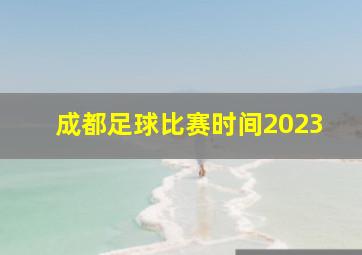 成都足球比赛时间2023