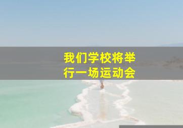 我们学校将举行一场运动会