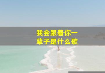 我会跟着你一辈子是什么歌