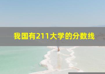 我国有211大学的分数线