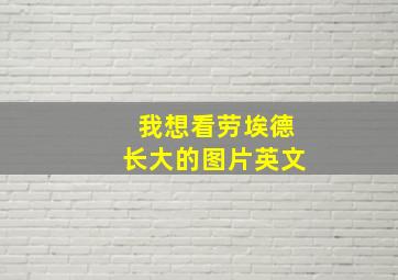 我想看劳埃德长大的图片英文