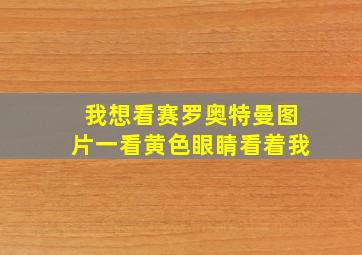 我想看赛罗奥特曼图片一看黄色眼睛看着我