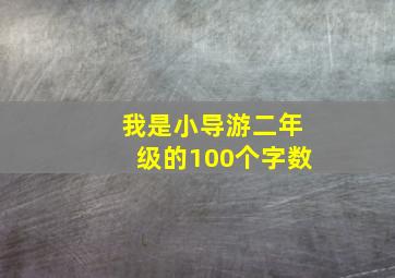 我是小导游二年级的100个字数