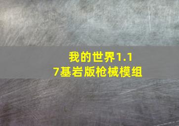 我的世界1.17基岩版枪械模组