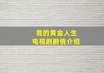 我的黄金人生电视剧剧情介绍