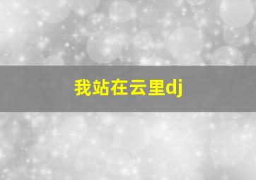 我站在云里dj