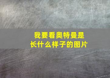 我要看奥特曼是长什么样子的图片