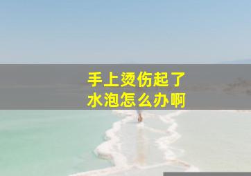 手上烫伤起了水泡怎么办啊