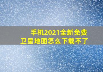 手机2021全新免费卫星地图怎么下载不了