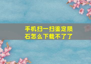 手机扫一扫鉴定陨石怎么下载不了了