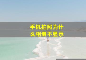 手机拍照为什么相册不显示