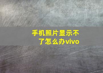 手机照片显示不了怎么办vivo