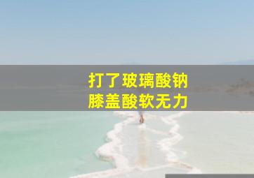 打了玻璃酸钠膝盖酸软无力