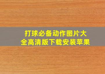 打球必备动作图片大全高清版下载安装苹果