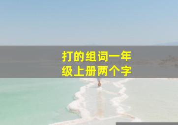 打的组词一年级上册两个字