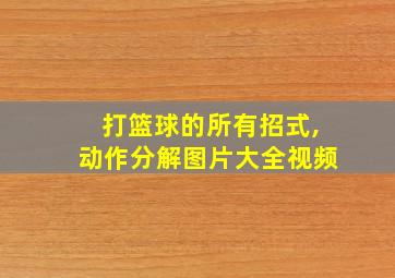 打篮球的所有招式,动作分解图片大全视频