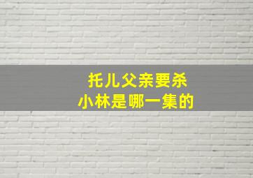 托儿父亲要杀小林是哪一集的