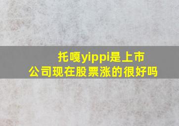 托嘎yippi是上市公司现在股票涨的很好吗