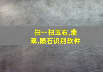 扫一扫玉石,翡翠,陨石识别软件