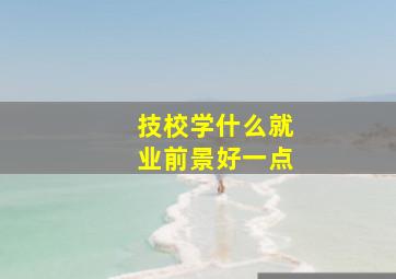 技校学什么就业前景好一点