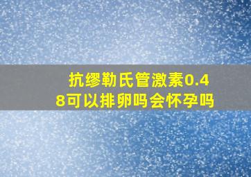 抗缪勒氏管激素0.48可以排卵吗会怀孕吗