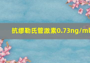 抗缪勒氏管激素0.73ng/ml