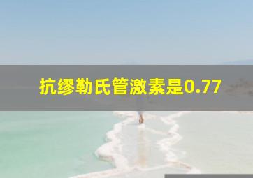 抗缪勒氏管激素是0.77