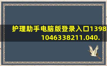 护理助手电脑版登录入口13981046338211.040.743919886