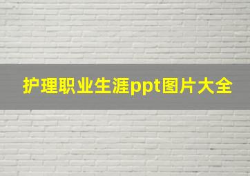 护理职业生涯ppt图片大全