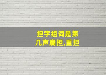 担字组词是第几声扁担,重担