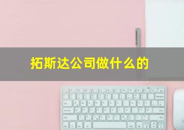 拓斯达公司做什么的