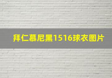 拜仁慕尼黑1516球衣图片