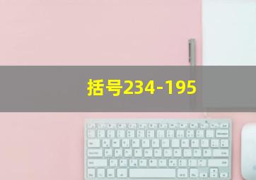 括号234-195