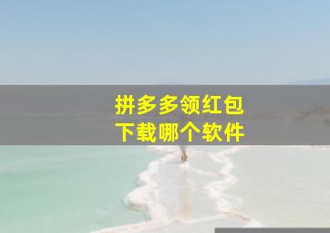 拼多多领红包下载哪个软件