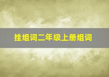 挂组词二年级上册组词