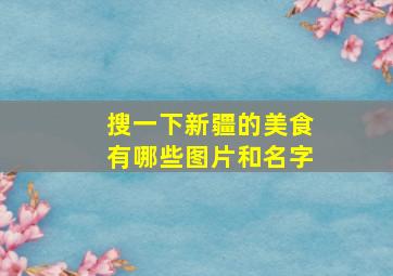 搜一下新疆的美食有哪些图片和名字