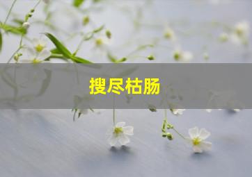 搜尽枯肠