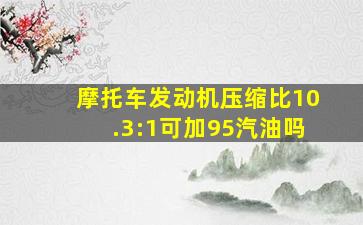 摩托车发动机压缩比10.3:1可加95汽油吗