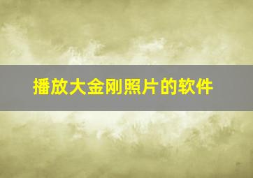 播放大金刚照片的软件