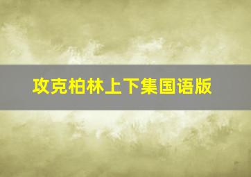 攻克柏林上下集国语版