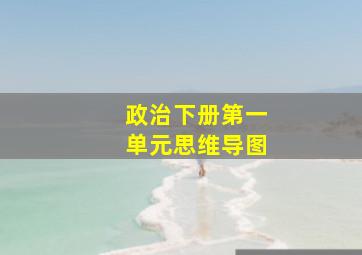 政治下册第一单元思维导图