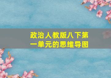 政治人教版八下第一单元的思维导图