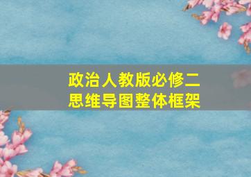 政治人教版必修二思维导图整体框架