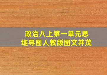 政治八上第一单元思维导图人教版图文并茂